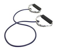 TheraBand Resistance Tubes, Professional Latex Elastic Tubing with Soft Handles, Exercise, Physical Therapy, Lower Pilates, at-Home Workouts, Rehab, 48 Inch, Blue, Extra Heavy, Intermediate Level 2