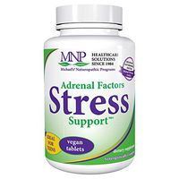 Michael's Naturopathic Programs Adrenal Factors Stress Support - 60 Vegan Tablets - Nourishes the Adrenal Glands, Supports the Body During Stress - Vegetarian, Kosher - 20 Servings