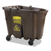 Wavebrake Bucket, 35 Qt, Brown, Plastic, 20.1 X 16 X 17.4, New