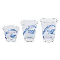 Recycled Content Clear Plastic Cold Drink Cups 9 oz. Clear 50/Pack