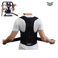 ZSZBACE Posture Corrector for Men and Women-Protect Waist- Adjustable Back Support Relieve Upper and Lower Back Pain- Breathable Material Black (L)