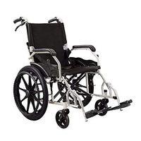 Hong Tai Yang XF Lightweight Adult Wheelchair, Thick Steel Tube, Adjustable Foot Pedal, Black, Seat Width 17 Inches Armchairs (Color : White)