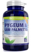Pygeum and Saw Palmetto 200 Capsules - 100mg Pygeum & 320mg Saw Palmetto - Nutrissence - Prostate & Urinary Health Supplement