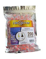 NIK-CATCHER Disposable Cigarette Filters; 200 Count