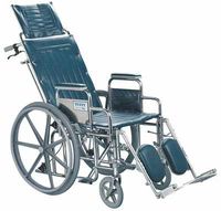 Tuffy Reclining Wheelchair 16"W x 18"D with Elevating Legrests