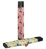 Skin Decal Wrap 2 Pack for Juul Vapes Coconuts Palm Trees and Bananas Pink JUUL NOT INCLUDED