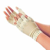 Unisex Medical Grade Pain Away Arthritis Relief Support Glove with Magnetic Therapy - Nude