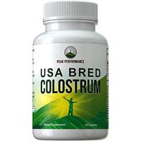 Colostrum Capsules Bred from Clean, Safe, USA Farms by Peak Performance. Best Colostrum Supplement 960mg Bioactive Pills. Gut and Immune Health, Leaky Gut Syndrome, Intestinal Lining Support Tablets