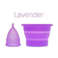 Anigan EvaCup + Collapsible Sterilizing Cup (8 Color Choices) (Small, Cherry Blossom Rose)