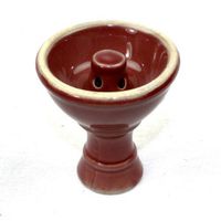 NeverXhale Hookah Accessories: 2.80" Funnel Style Hookah Shisha Narghile Tobacco Replacement Bowl (Red)
