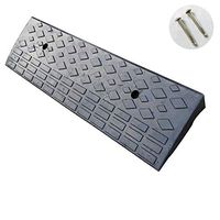 XIGUAN Rubber Car Curb Ramps 8cm Anti-Skid Ramp, Rubber Curb Triangle Pad, Indoor Threshold Ramp Parking Garage Entrance Service Uphill Pad (Size: 50 27 7cm) Threshold Ramp Kit Set for Driveway- 1PC