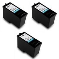 Amsahr CH883 Dell CH883, 966, 968 Remanufactured Replacement Cartridges 3-Pack, Black