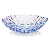 Bowl Tableware Fruit Plate Fruit Basket Large Capacity Crystal Glass Fruit Plate Creative Decorative Fruit Plate (Color : Pink) Hotel tableware home noodles boiled fish soup bowl ( Color : Blue )