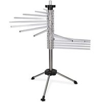 Portable Collapsible Pasta Drying Rack with 16 Food Grade BPA Free Rods, 3-Legged Sturdy Base, for Household Noodle Hanging Tree Holder