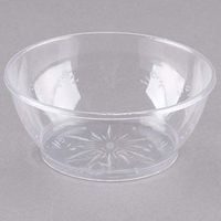 MM Foodservice Clear Plastic Bowl, Durable Clear Plastic Dessert Bowls (20, 6-Ounce)