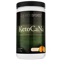 KetoSports KetoCaNa BHB Exogenous Ketone Supplement, Stimulant-free Physical & Mental Performance Energy Booster Natural Orange 21.5 Oz Container 32 Servings