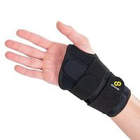 Bracoo Wrist Brace, Reversible Hand Splint for Carpal Tunnel, Wrist Pain & Sport Injury- Adjustable, Customized Fit & Comfortable Padded Lining, Guardian (WB30), 1 Count