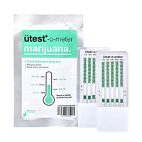 UTest-O-Meter 5 Level THC Marijuana Drug Test Strips - 15 ng/mL, 50 ng/mL, 100 ng/mL, 200 ng/mL and 300 ng/mL, Single Use (2-Pack)