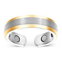 Elegant Titanium Magnetic Therapy Ring Pain Relief for Arthritis and Carpal Tunnel