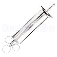 Ear Wax Removal Syringe 4 OZ - Brass with Chrome Finish Ideal for Household, EMT, Firefighter, Police, Medical Student, School and Hobby