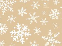 Pack Of 240, Frosted Snowflakes Kraft Recycled Christmas Printed Tissue Paper 20" X 30" Sheets Made In USA