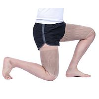 Doc Miller Premium Hamstring Compression Sleeve - 1 Pair Injury Recovery & Support Men Women – Thigh Compression Sleeves for Sore Quads Upper Leg Cramps Best for Pain Relief Sports (Skin, Small)