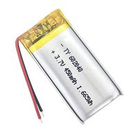 6ea 450mAH 3.7V 6X20X40mm 1.66W Rechargeable LiPO Battery with PCM Lithium Battery 602040