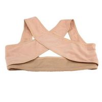 ieasysexy Chest Brace Up Prevent Humpback Correct Posture Corset Bra X Strap Vest (L)