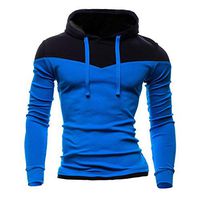 Vickyleb Men Sweatshirts Mens Hoodies Pullover, Mens Long Sleeve Hooded T-Shirt Slim Fit Hoodie Shirt Sky Blue