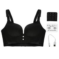 Breast Massage Bra Brushed fabric Black Electronic Breast Massager Enhancer Chest Frequency Vibration Massager Bra Enlargement