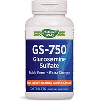 Nature's Way GS-750 Glucosamine Sulfate Stable Form Extra Strength, 120 Tablets