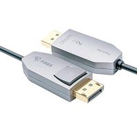 FIBBR DP Cable, Fiber Optic Displayport 1.4 Cable Support 32.4 Gbps, 8k@60hz, 4K@144Hz, Male to Male Audio Video Cable Slim and Flexible High Speed DP to DP Cable (16.4ft)