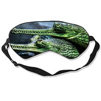 3D Sleep Mask,Animal Gharial Eye Mask Custom Funny Design, Super Smooth Memory Foam, Maximum Light Blocking & Adjustable Strap