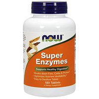 NOW Supplements, Super Enzymes, Formulated with Bromelain, Ox Bile, Pancreatin and Papain, Super Enzymes, 180 Tablets