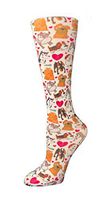 Cutieful Therapeutic Graduated 10-18 mmHg Compression Socks (Dog Party)
