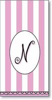 "N" Pink Monogram Hankies