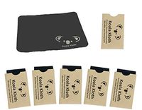 Koala Kloth Microfiber Cleaning Cloth | Eyeglass Lens Cleaner | Glasses, Phone, Camera, Computer Screen Cleaning | Safe for All Coated Lenses | 6 Pack, 6x7 Inch, Black