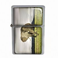 Wind Proof Dual Torch Refillable Lighter Elephant Design-001