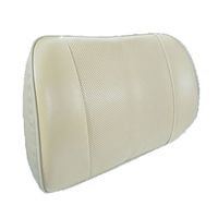 Memory Foam Leather Lumbar Support Back Cushion for Office Chair Breathable Car Seat Lower Back Pain Relief Pillow