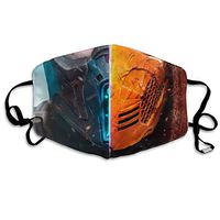 Mortal Kombat Adjustable Earloop Face Double Layer Mask,Reusable, Washable Masks,Protection from Dust, Pollen, Pet Dander, Other Airborne Irritants