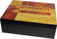 Monteray Tri-Tone Laquered Burl Cigar Humidor 60ct New
