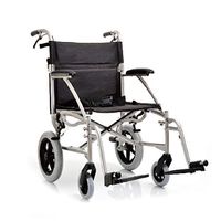 YUWELL Lightweight Transport Wheelchair Adult Folding Chair with Handbrakes, 23 lbs,19" Seat