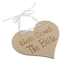 Here Comes Your Bride Wedding Page boy Flower girl Wooden Sign Props