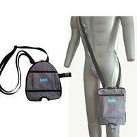 Urinary Incontinence Drain Pouches Fixing Device,Waterproof Fistula-Making Urine Bag Elderly Portable Messenger Bag,Gray,Square,1000Ml