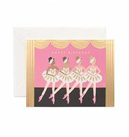 Ballerina Birthday Cards by Rifle Paper Co. -- Set of 8 Cards and Envelopes