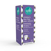 Wellness Basics Children's Pain & Fever Relief Acetaminophen Dye-Free Liquid, Grape, 4 Fluid Ounce