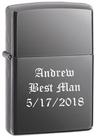 Personalized Zippo Black Ice Wind Proof Oil Lighter Free Engraving. (150)