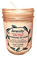 Hank's Garden Serenity Aromatherapy Body Room Mist Spray - Orange, Spearmint & Vanilla 100% Pure Essential Oils, All Natural, Vegan, Organic, Biodegradable, Non GMO (8 oz - Soy Candle Jar)
