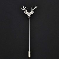 Men Women Lapel Flower Pearl Rhinestone Boutonniere Stick Brooch Pin Wedding Popular Novelty Aesthetic Jewelry Girls Girl Design Style Womans | Color - #11