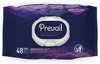 Prevail Quilted Cotton Adult Disposable Large (12 X 8) Washcloths With Lotion 48 Ct (3 Packs) by Prevail